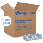 15407621 - Kleenex Facial Tissue Flat Box, 2-Ply, White - 1/CS