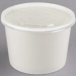 UK-S12SPBWL - 12oz Plastic Soup Containers With Lids, Disp. - 1/CS