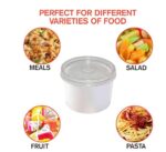 UK-S88OZSPBL - 8oz Plastic Soup Containers With Lids, Disposable - 1/CS - Image 2