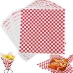 UK-WAX - 12″x12″ Checkered Waxed Sheets-5000/pcs Red - 1/CS