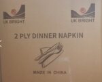 UKBR-DNAP - Dinner Napkin, 2-ply, white, 16PKS/CS - 1/CS - Image 2