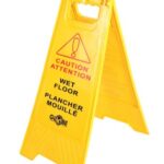 7112 - Wet Floor Sign English-French - 1/EACH