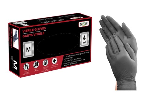 original-139.jpeg 7481 - 4 mil Vitrile Gloves - Blk / Medium / 10/cs - Image 1