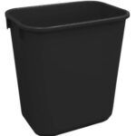 9756BLA - 26 L Soft Wastebaskets - Black - 1/EA