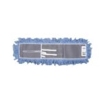 57760312 - DP Tie-On Dust Mop, Blue, 24" Width, Synthetic Fiber, 10/Case, Made in Canada