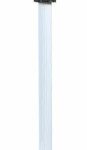 4470 - Extension Pole - 4Ft / 2 Piece / Silver/ Black - 1 each