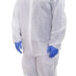 7721H - Disposable Coverall With Hood - Large / White - 1 each