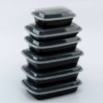 PP Rectangle Takeout Box with Lid (No Printing)