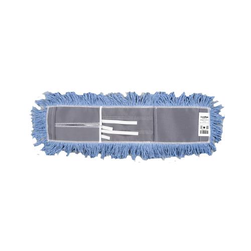 57760312 - DP Tie-On Dust Mop, Blue, 24" Width, Synthetic Fiber, 10/Case, Made in Canada 57760312 - DP Tie-On Dust Mop, Blue, 24" Width, Synthetic Fiber, 10/Case, Made in Canada - Image 1