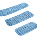 3312 - Blue Microfiber Wet Pad - 12"L / Blue - 1/Each