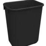 9757BLA - 39L Soft Wastebaskets / Black - 1/EA
