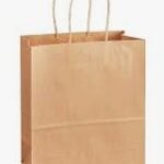 13713 - Kraft Paper bag Large, with handles, 250/cs, 13"x7"x13 - 1/CS