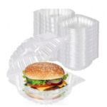 PET661 - Clear anti fog hinged PET Container 6x6x3", 300/cs - 1/CS