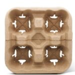 OME-CKST4C - 4 cup carrier, Kraft, sugarcane (splitable), 300/cs - 1/CS