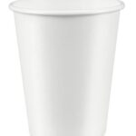 OME-HPC08 - 8oz White hot paper cup, 1000/cs - 1/CS