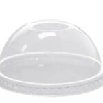 PETD78 - 8-10oz , Clear dome lids with hole, Pet cups, 1000/cs - 1/CS