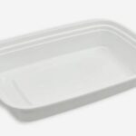 LR28W - 28oz, White, PP Rectangular Plastic Container - 1/CS