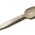 BIOWR04 - Biodegradable Paddy Fibre Tea Spoon, bulk, tan, 1000/cs - 1/CS